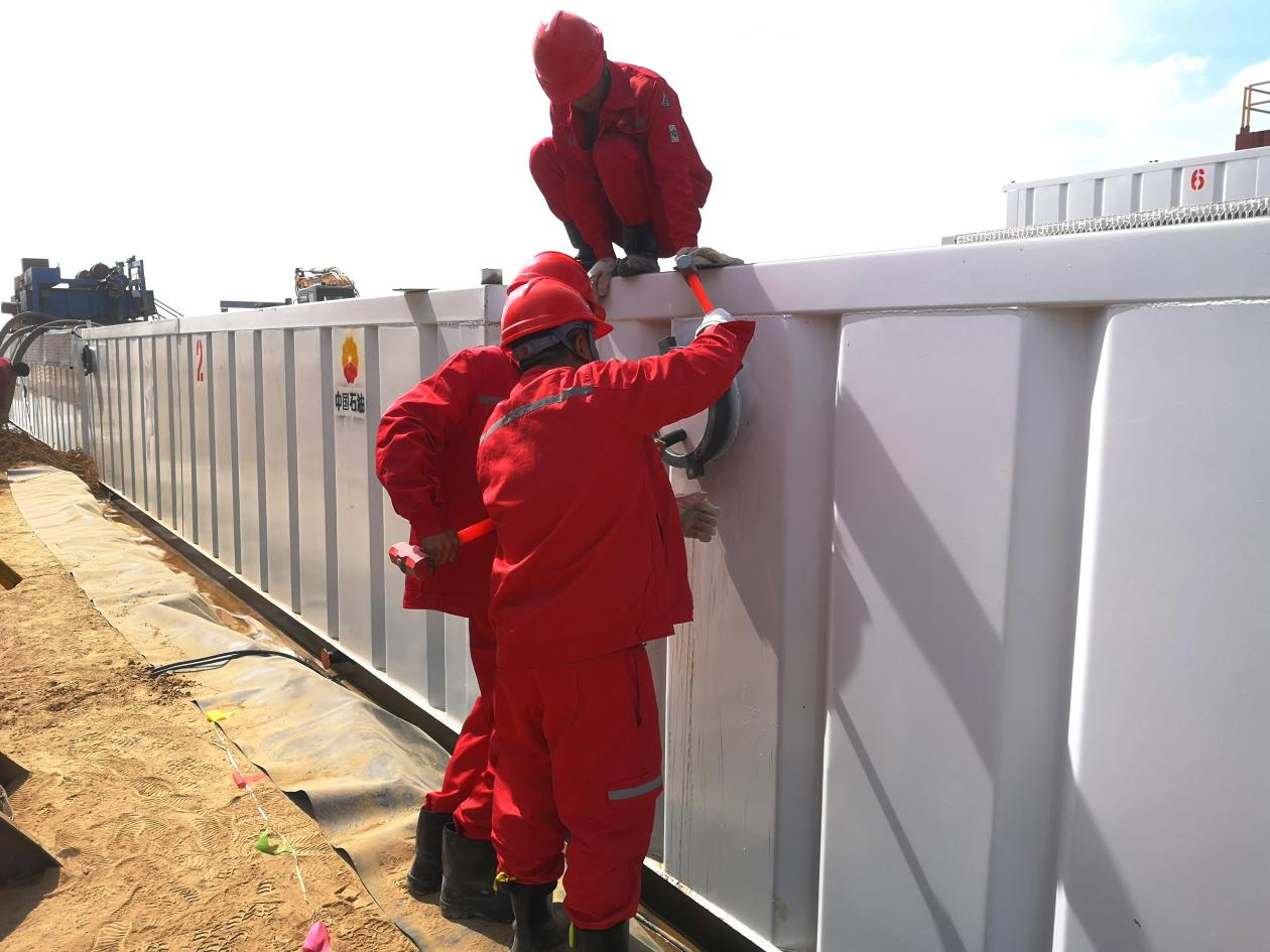 西安科迅「長慶油田鉆井泥漿不落地」工程服務(wù)項目順利進行中