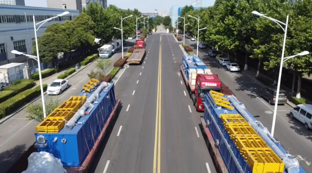 550修井機固控系統發往利比亞項目現場